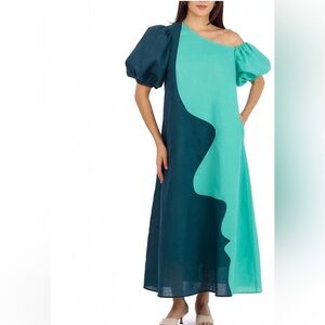 Crosby Teal and Aqua Dress